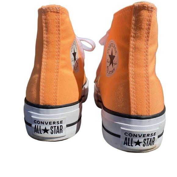 Converse Chuck Taylor All Star High Lift Platform Peach Beam 8.5 EUC - Picture 8 of 13
